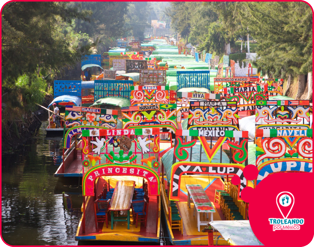 Trajineras en Xochimilco